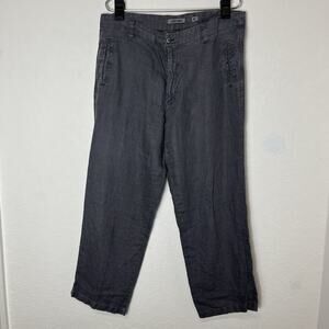 Europann Linen Gray Pants Mens Size 46 EU/ 38 US, casual, breathable, vacation